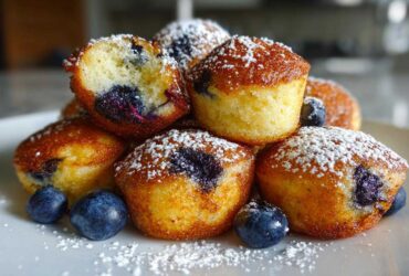 Lemon Blueberry Pancake Bites