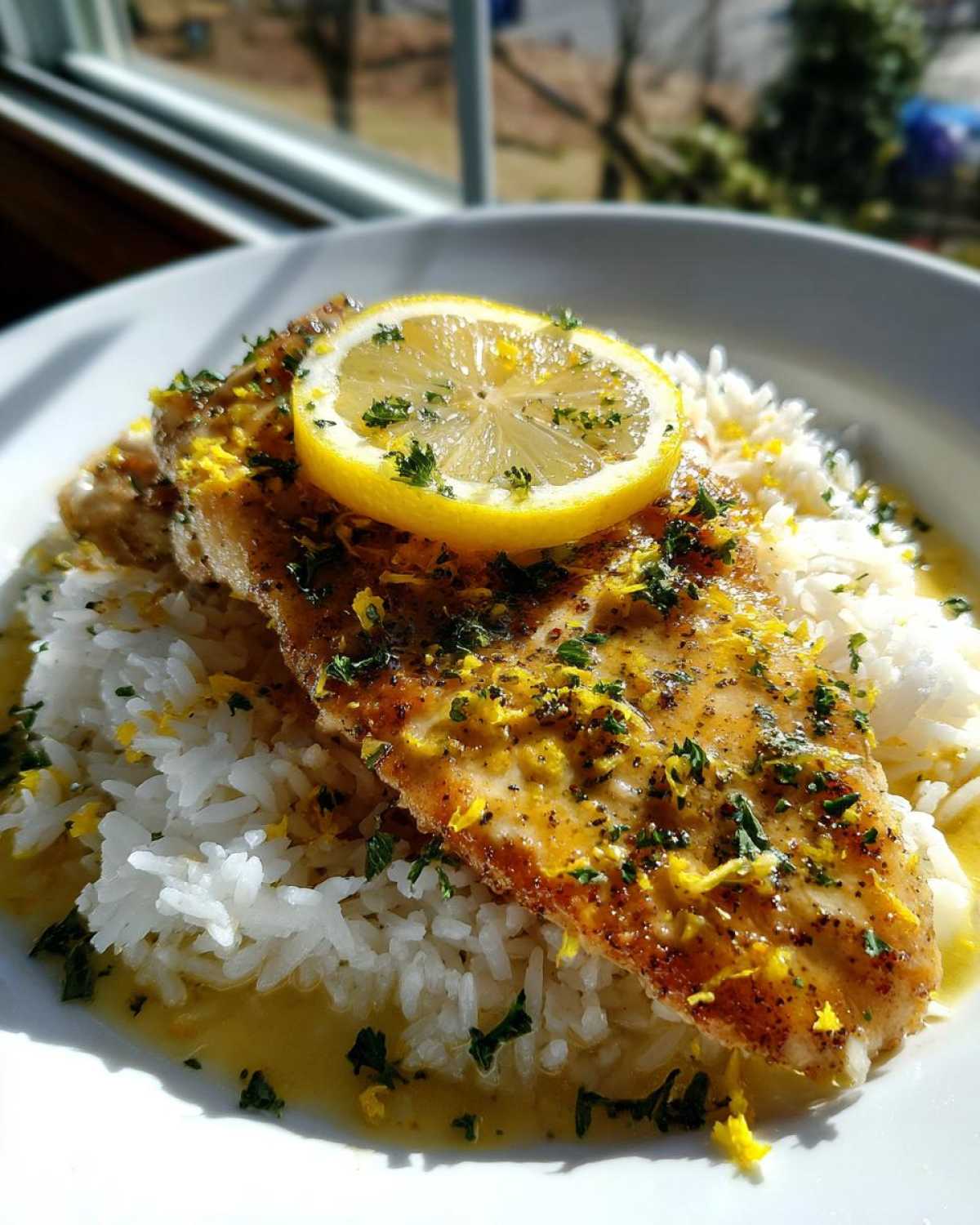 Lemon Butter Tilapia with Rice - detail 1