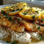 Lemon Butter Tilapia with Rice