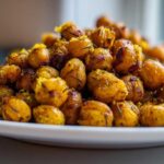 Lemon Garlic Roasted Chickpeas