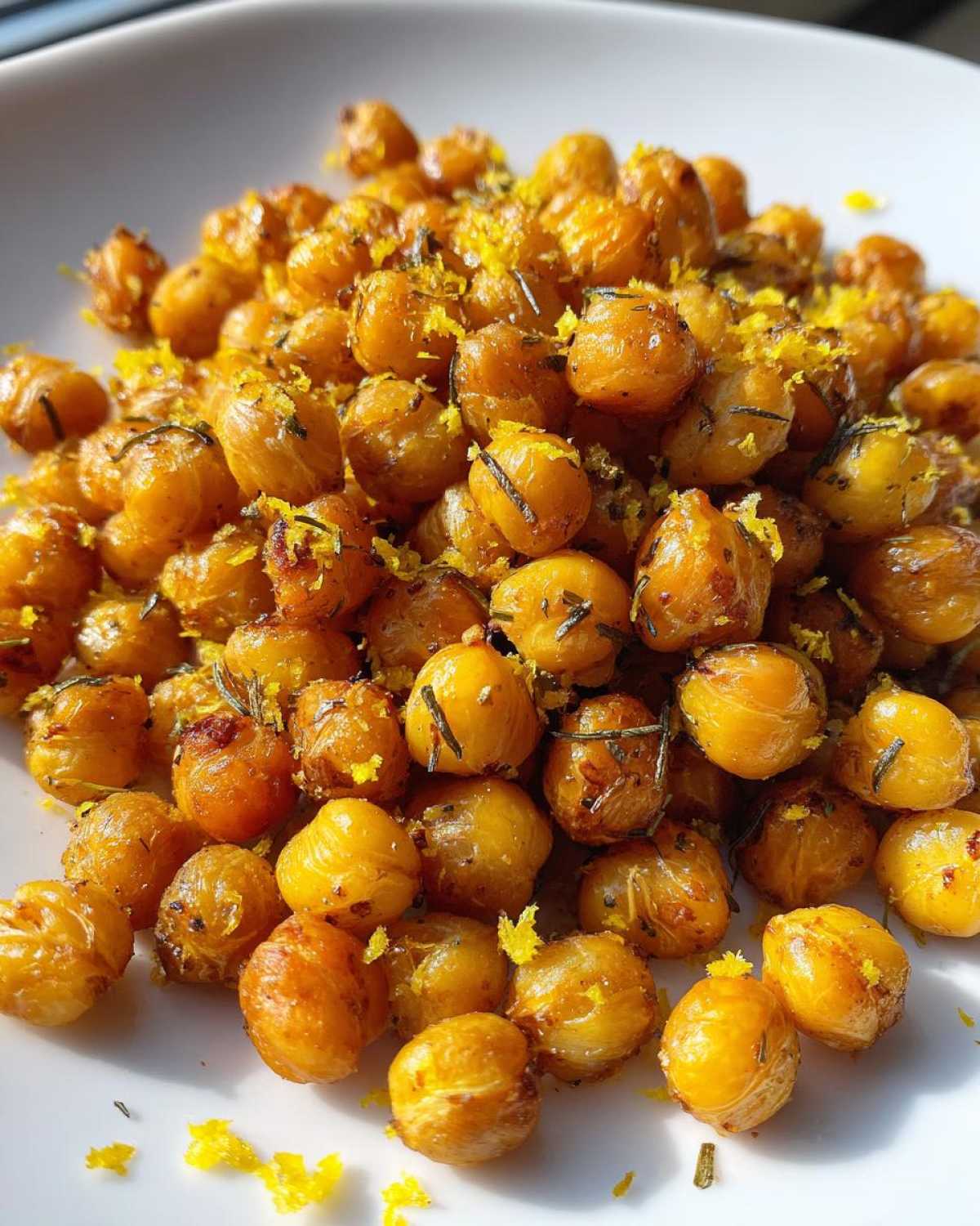 Lemon Garlic Roasted Chickpeas - detail 4