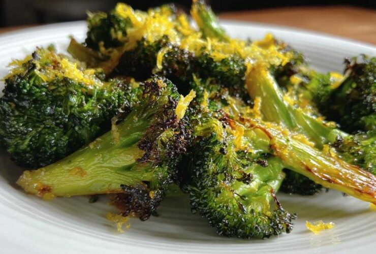 Lemon Parmesan Roasted Broccoli
