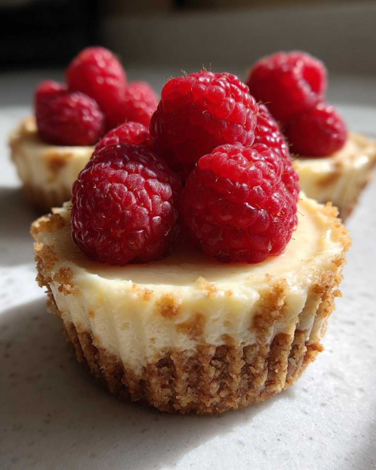 Lemon Raspberry Cheesecake Cups - detail 3