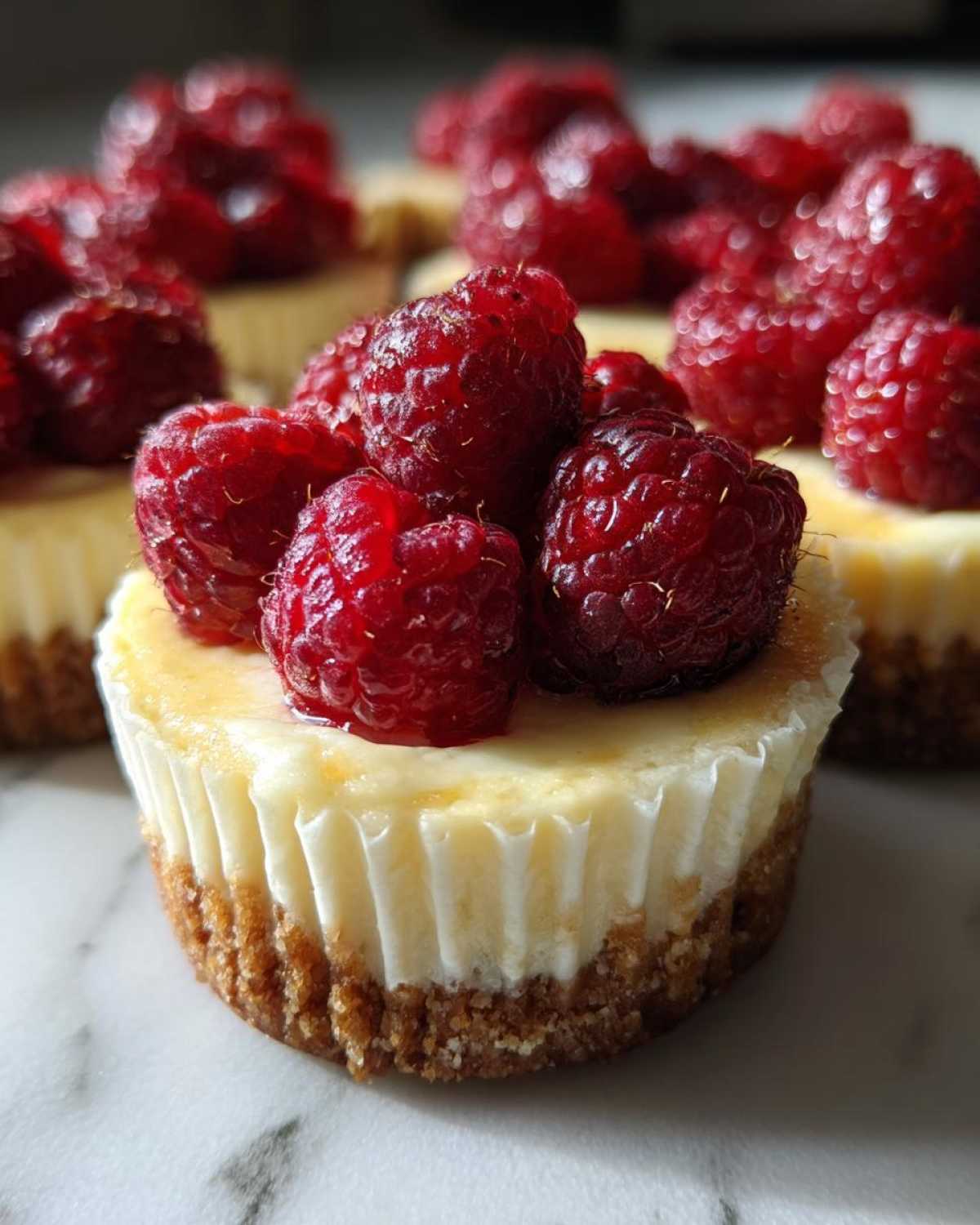 Lemon Raspberry Cheesecake Cups - detail 4