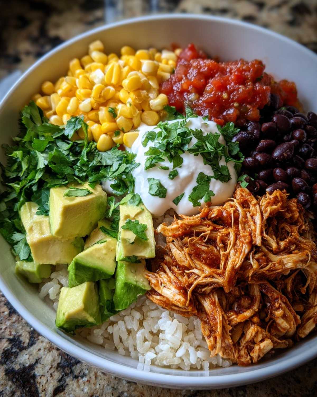 Loaded Chicken Burrito Bowls - detail 1