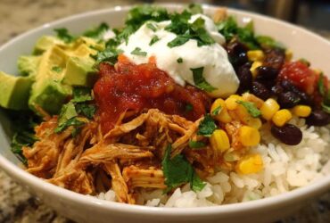 Loaded Chicken Burrito Bowls