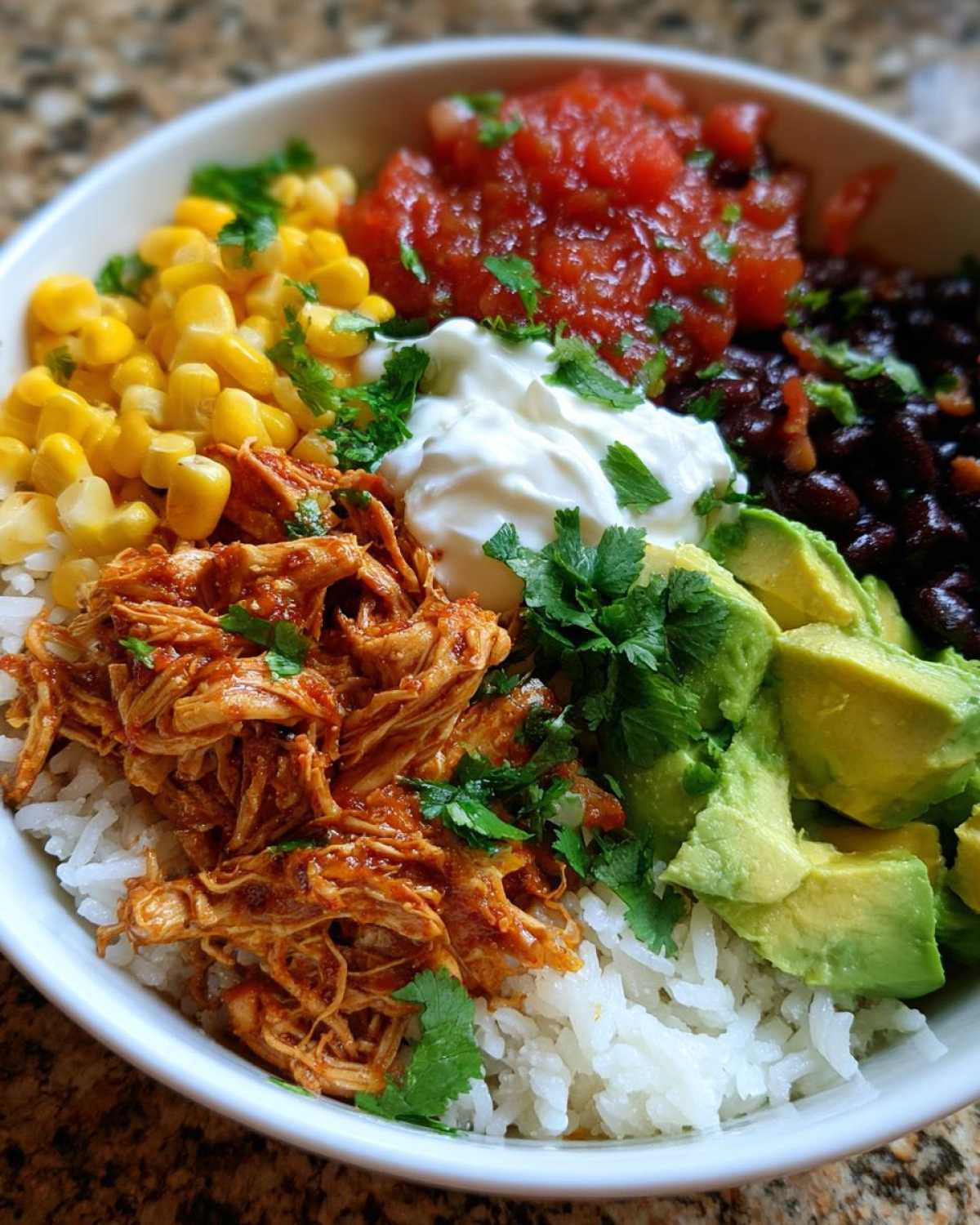 Loaded Chicken Burrito Bowls - detail 4