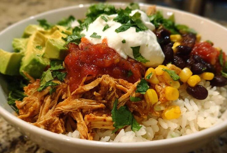 Loaded Chicken Burrito Bowls