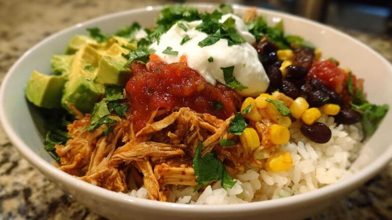 Loaded Chicken Burrito Bowls