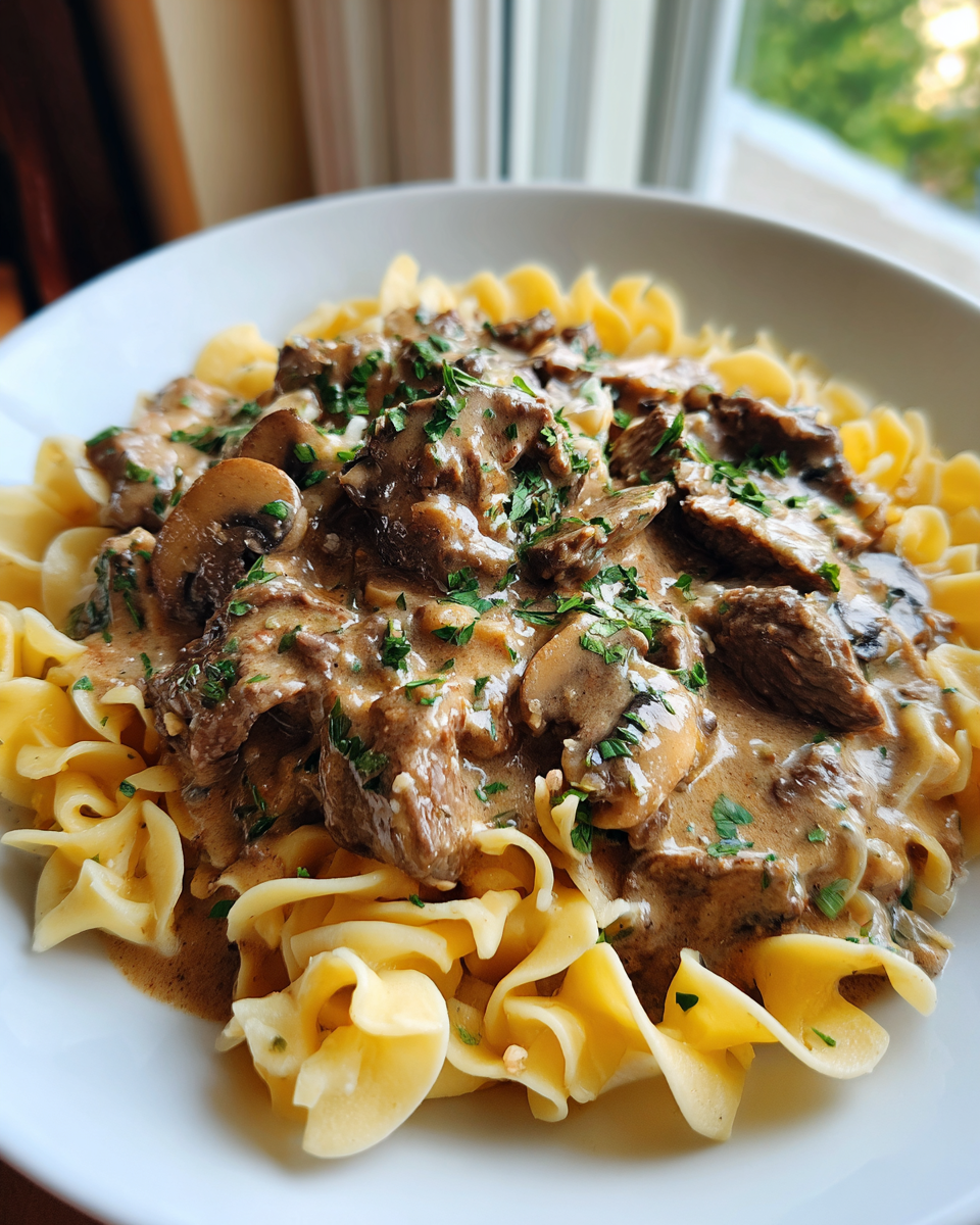 One-Skillet Beef Stroganoff - detail 1