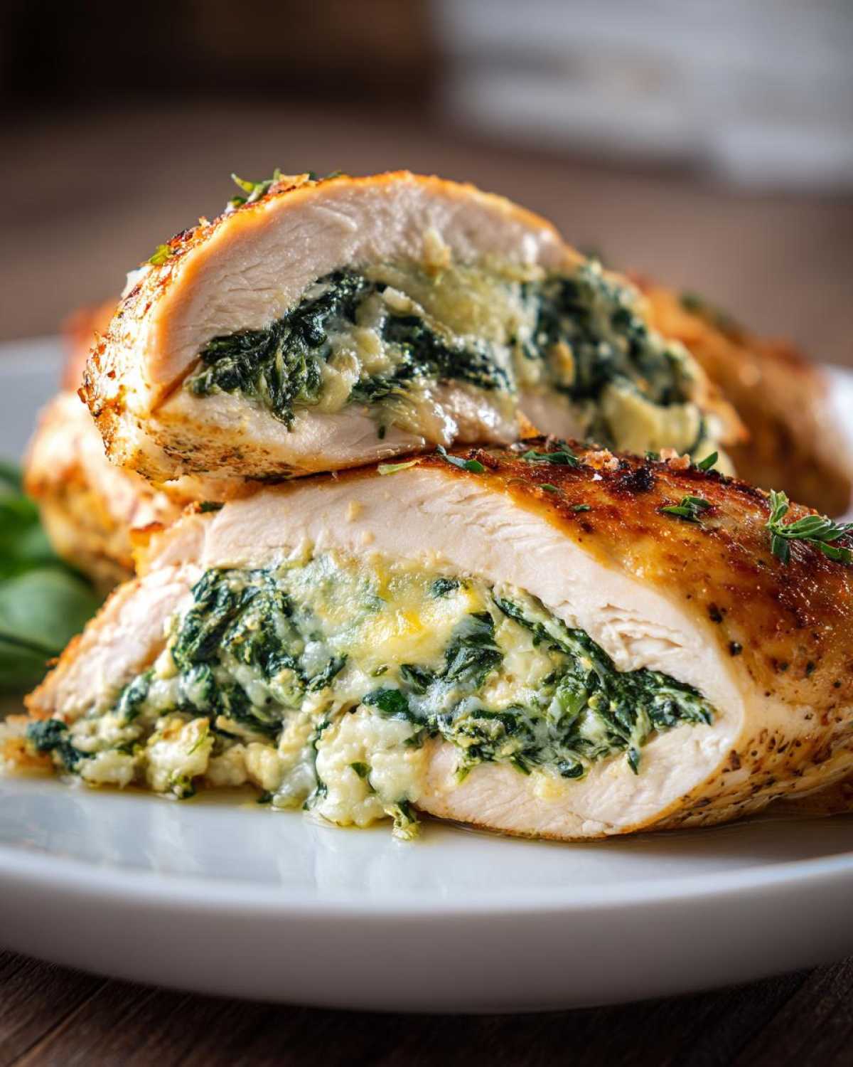 Parmesan Spinach Stuffed Chicken - detail 2