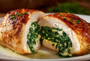 Parmesan Spinach Stuffed Chicken