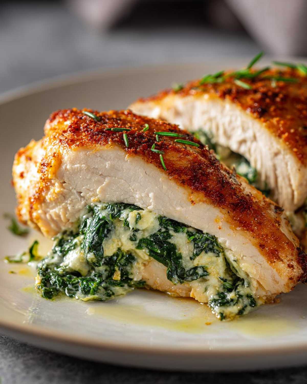 Parmesan Spinach Stuffed Chicken - detail 4