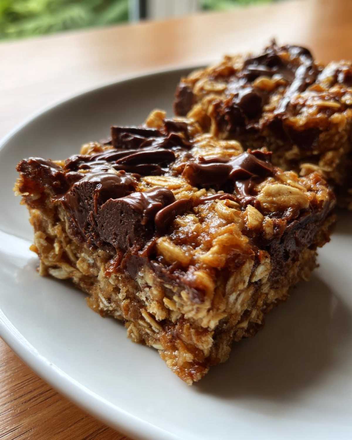 Peanut Butter Chocolate Chip Banana Oat Bars - detail 1