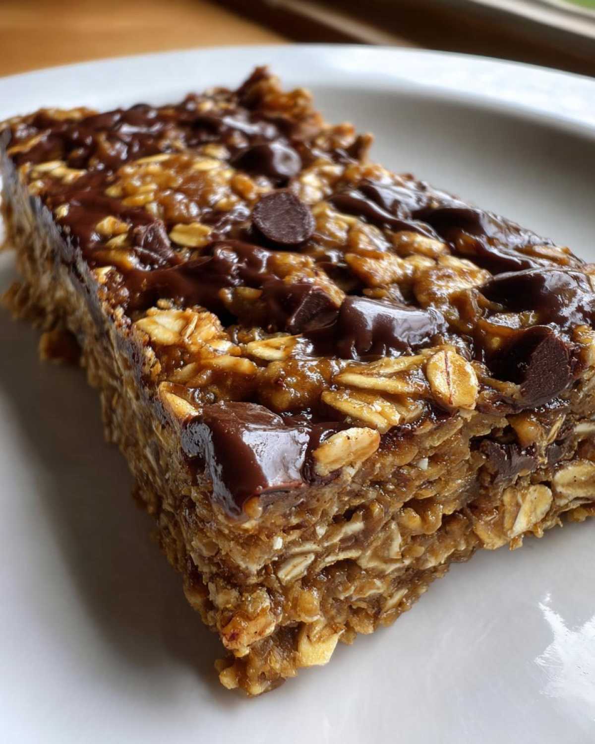 Peanut Butter Chocolate Chip Banana Oat Bars - detail 2