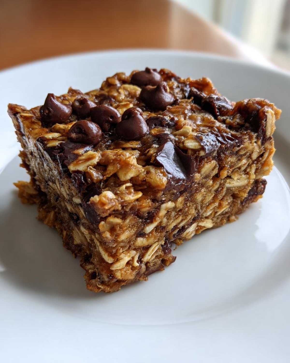 Peanut Butter Chocolate Chip Banana Oat Bars - detail 3