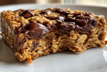 Peanut Butter Chocolate Chip Banana Oat Bars