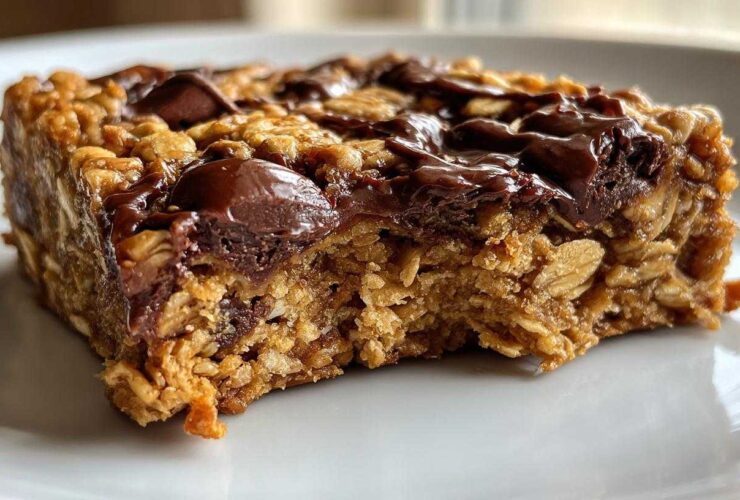 Peanut Butter Chocolate Chip Banana Oat Bars