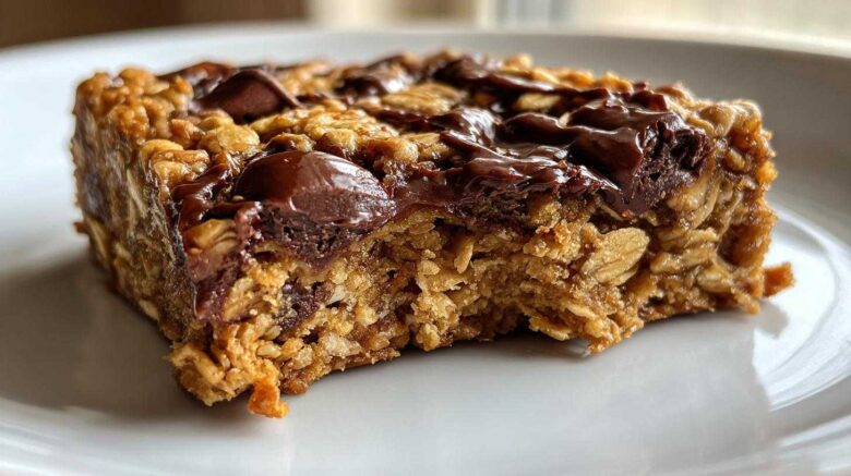 Peanut Butter Chocolate Chip Banana Oat Bars