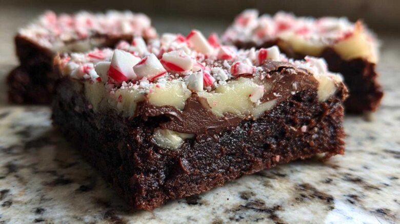 Peppermint Bark Brownies Nobody Can Resist