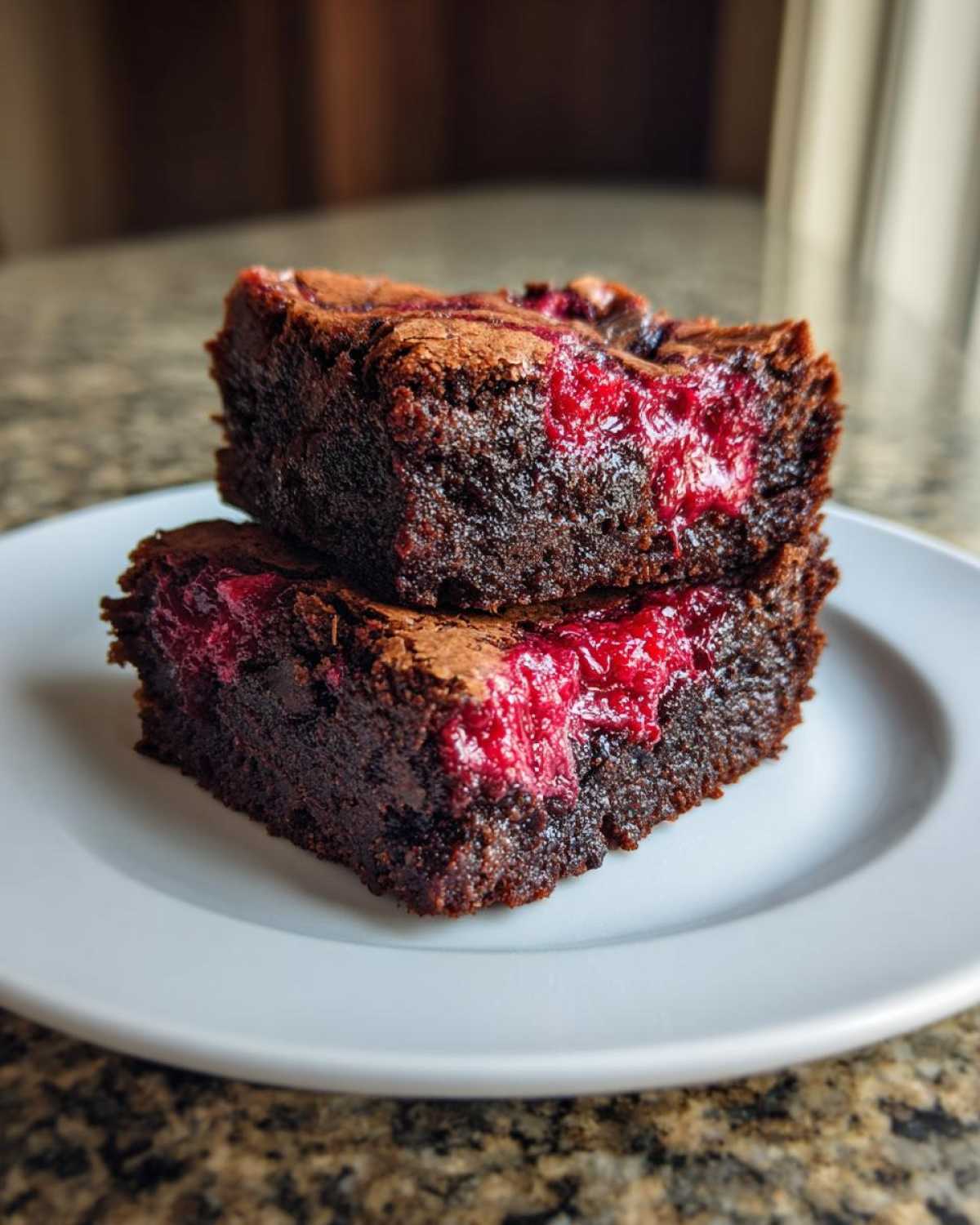 Raspberry Swirl Brownies - detail 2