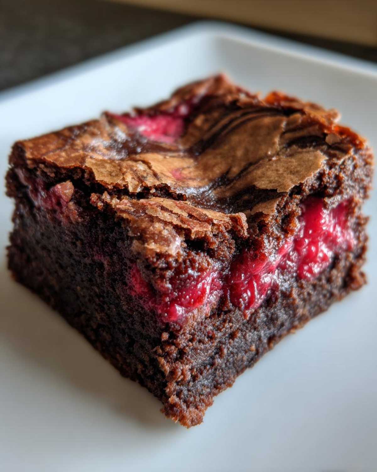 Raspberry Swirl Brownies - detail 3