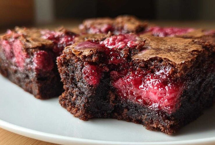 Raspberry Swirl Brownies