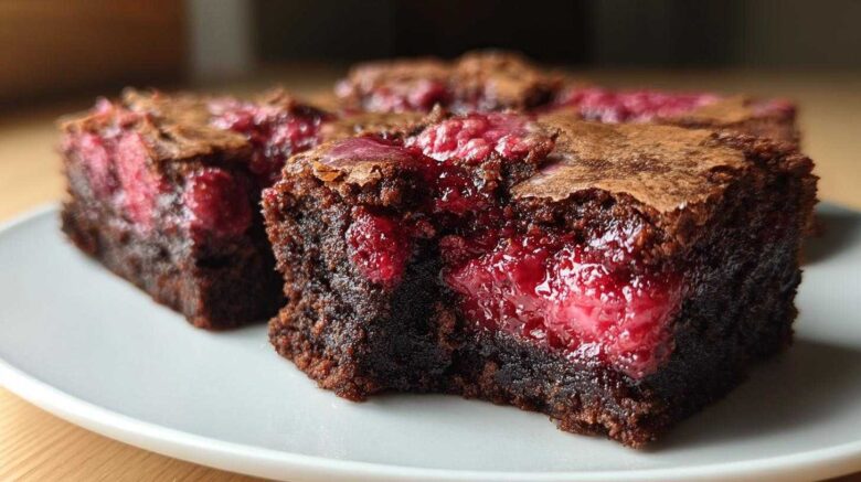 Raspberry Swirl Brownies