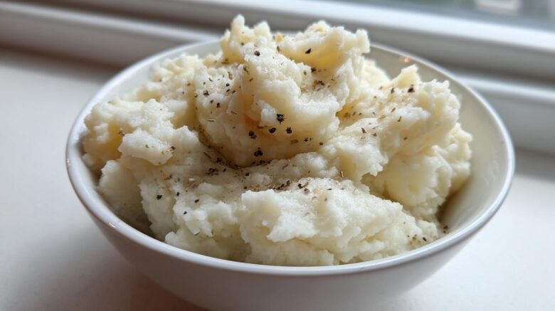 Roasted Garlic Mashed Cauliflower
