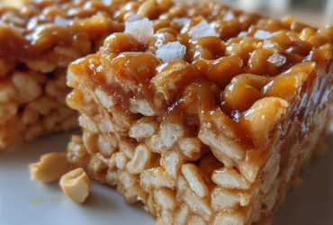 Salted Caramel Rice Krispie Treats