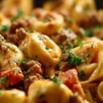 Sausage and Tortellini Skillet
