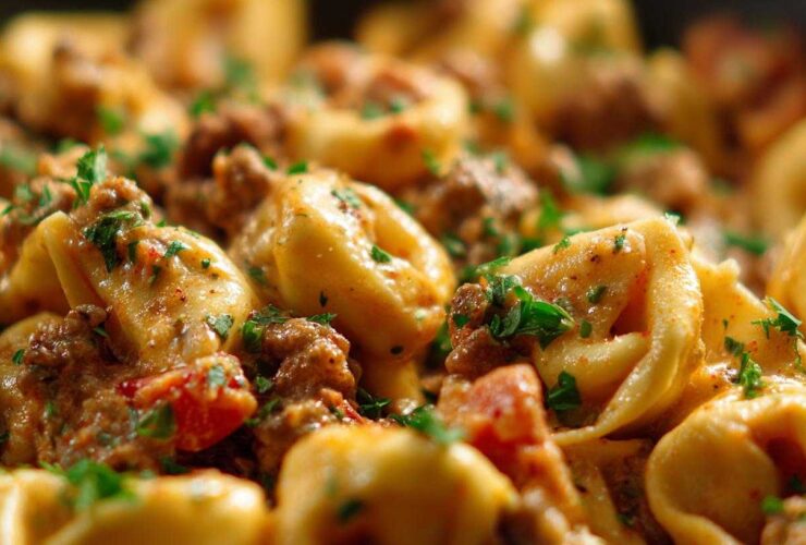 Sausage and Tortellini Skillet