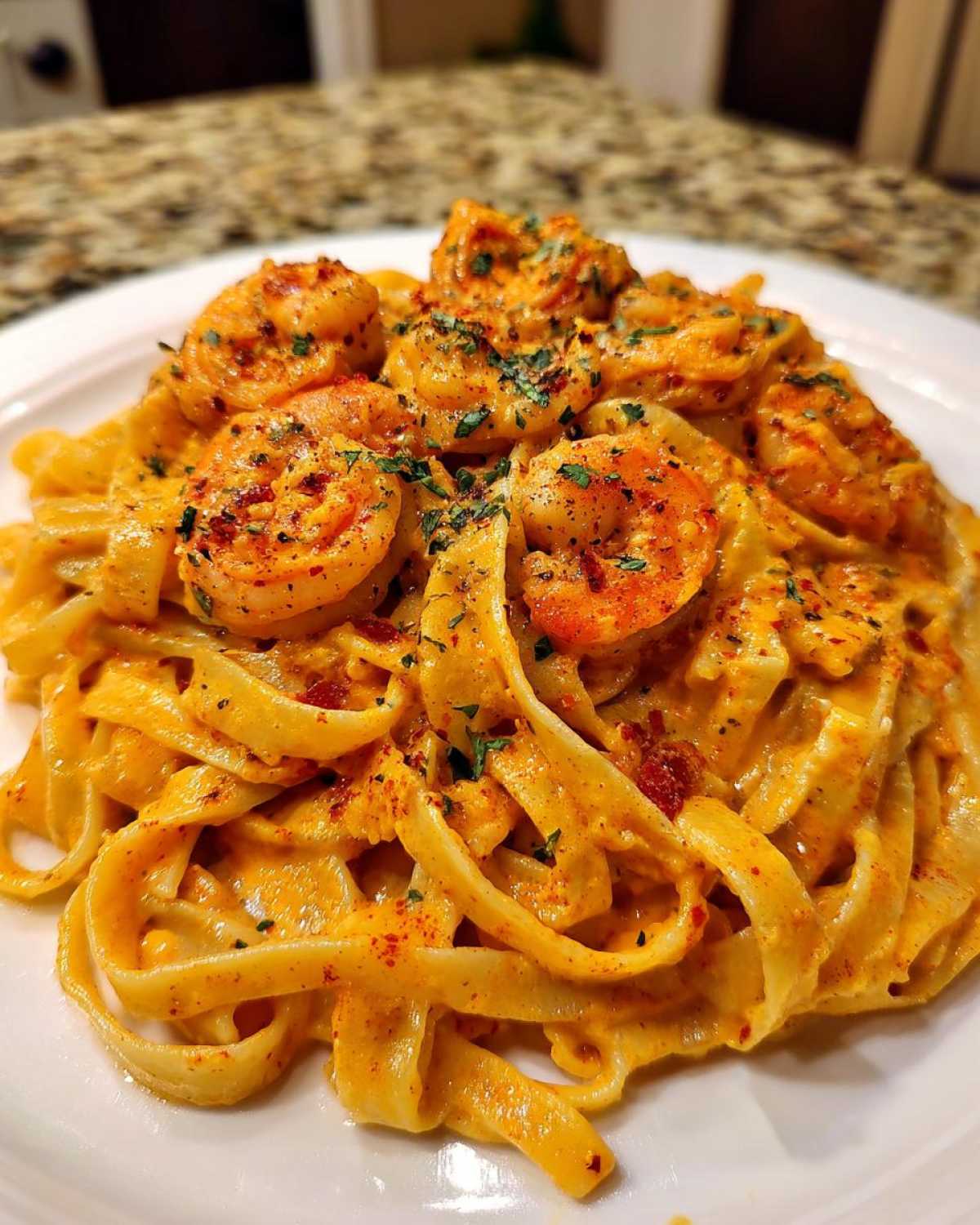 Spicy Cajun Shrimp Alfredo - detail 1