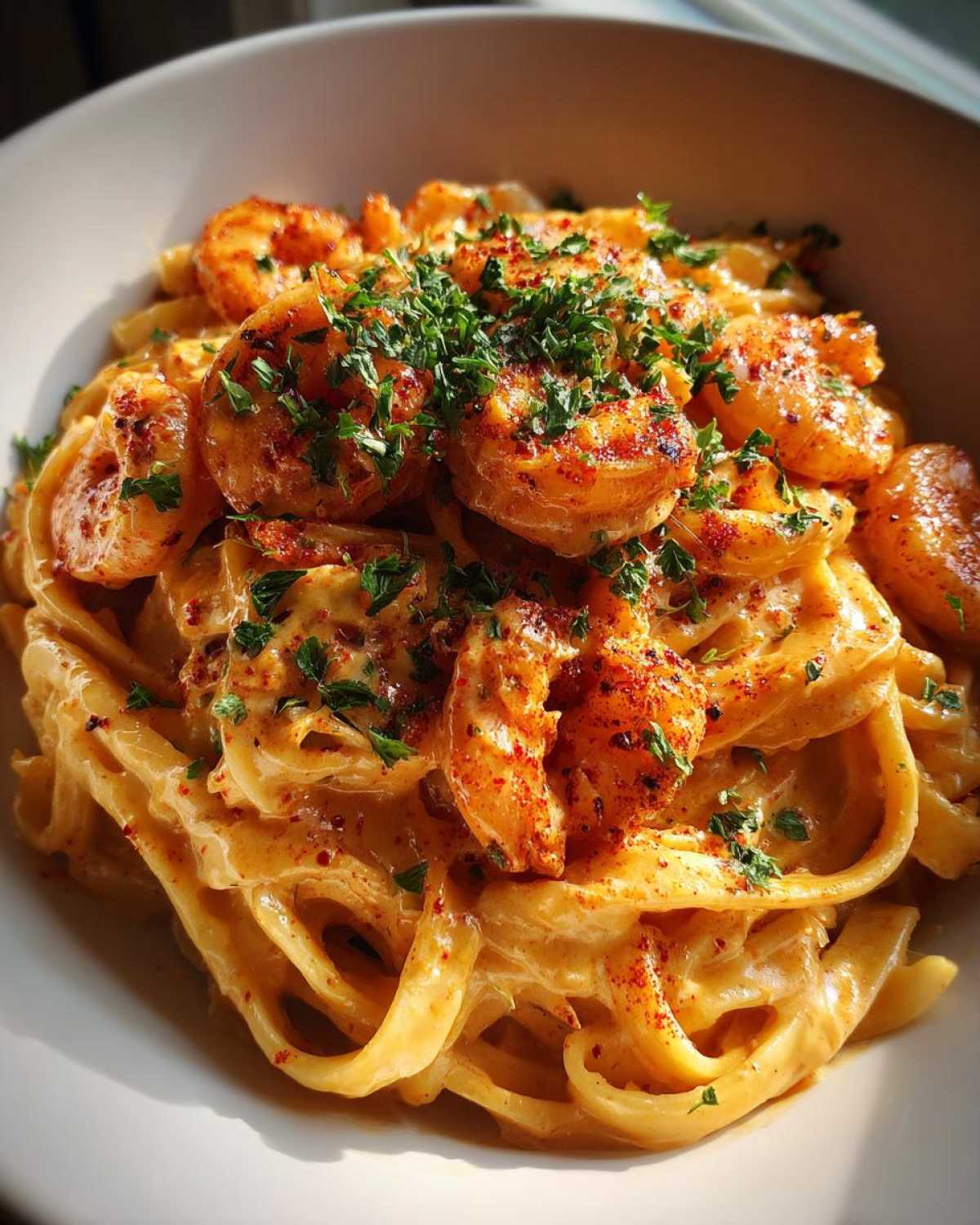 Spicy Cajun Shrimp Alfredo - detail 2