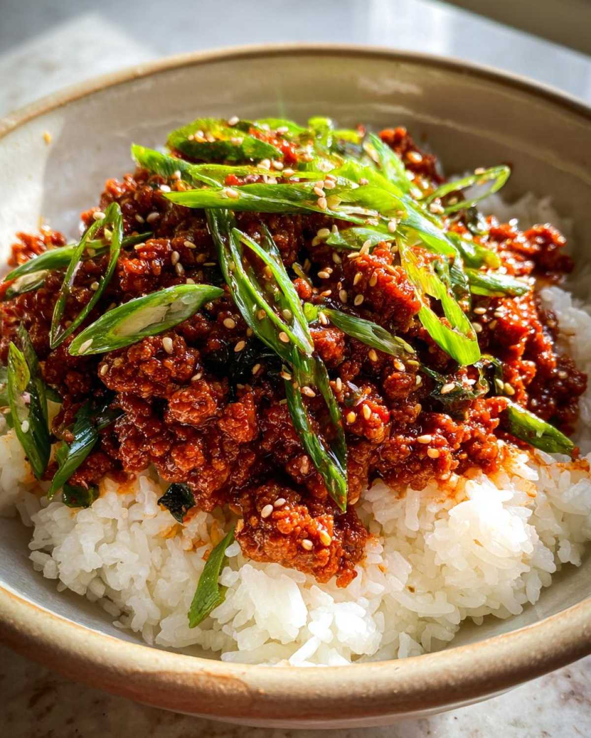 Spicy Korean Beef Bowls - detail 4