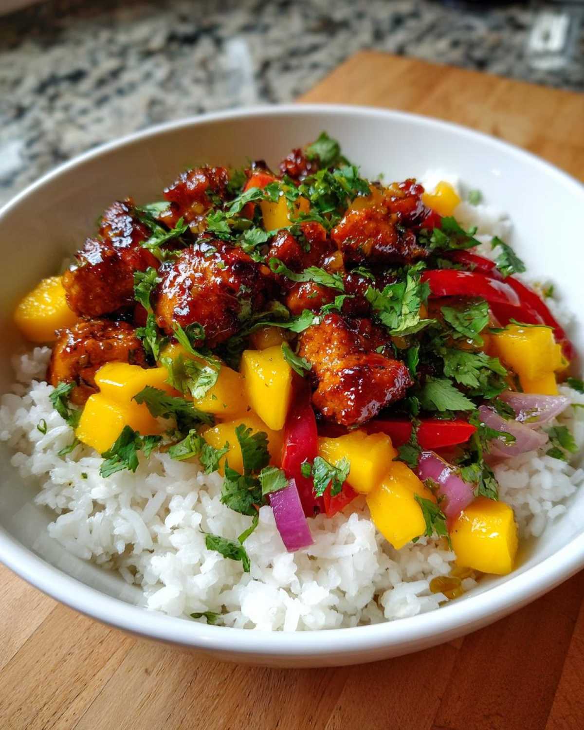 Spicy Mango Chicken Bowls - detail 1