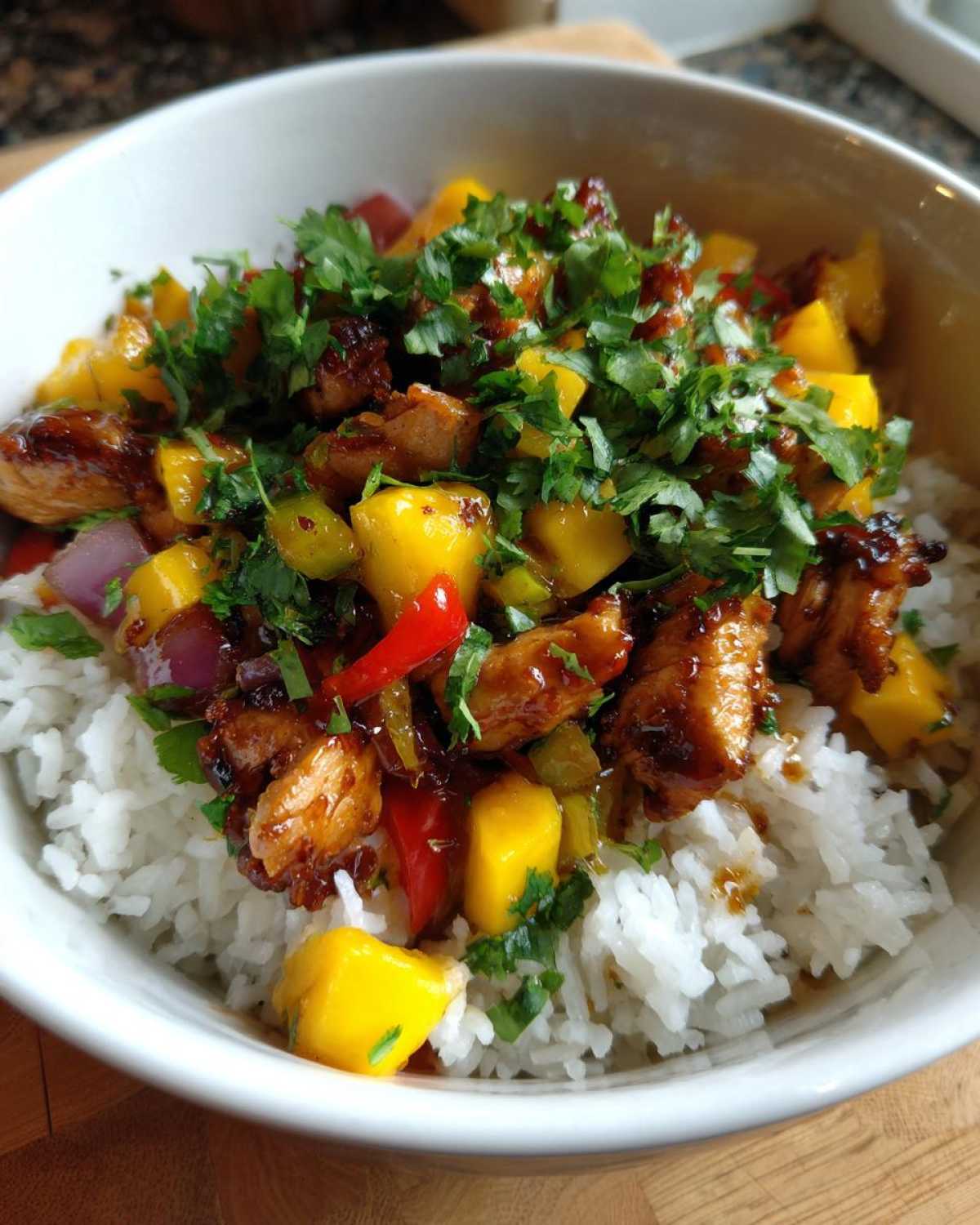 Spicy Mango Chicken Bowls - detail 2