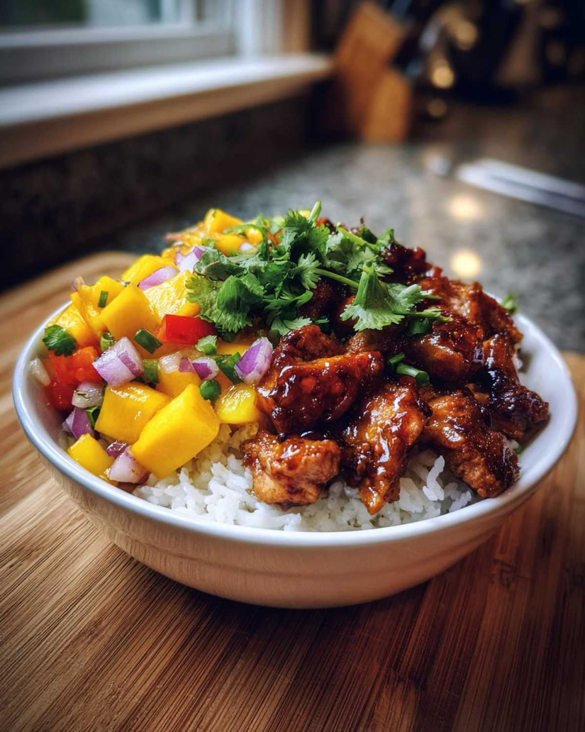 Spicy Mango Chicken Bowls - detail 3