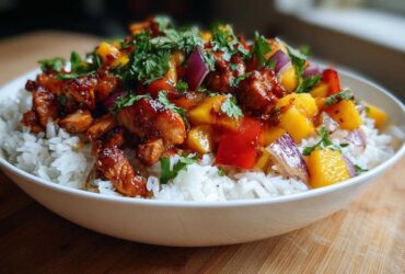 Spicy Mango Chicken Bowls