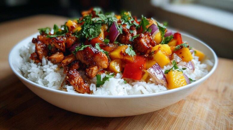 Spicy Mango Chicken Bowls