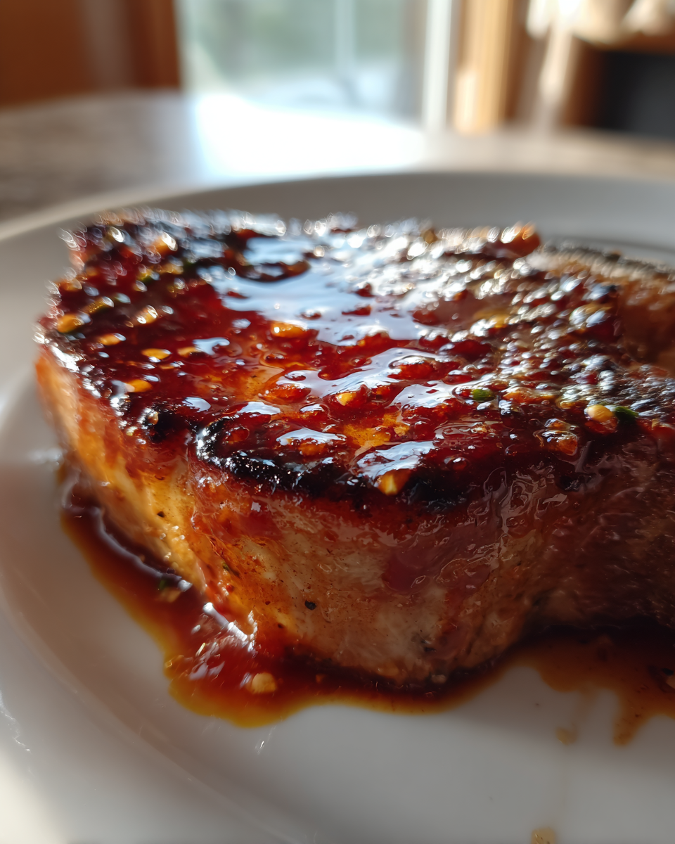 Spicy Sriracha Honey Pork Chops - detail 1