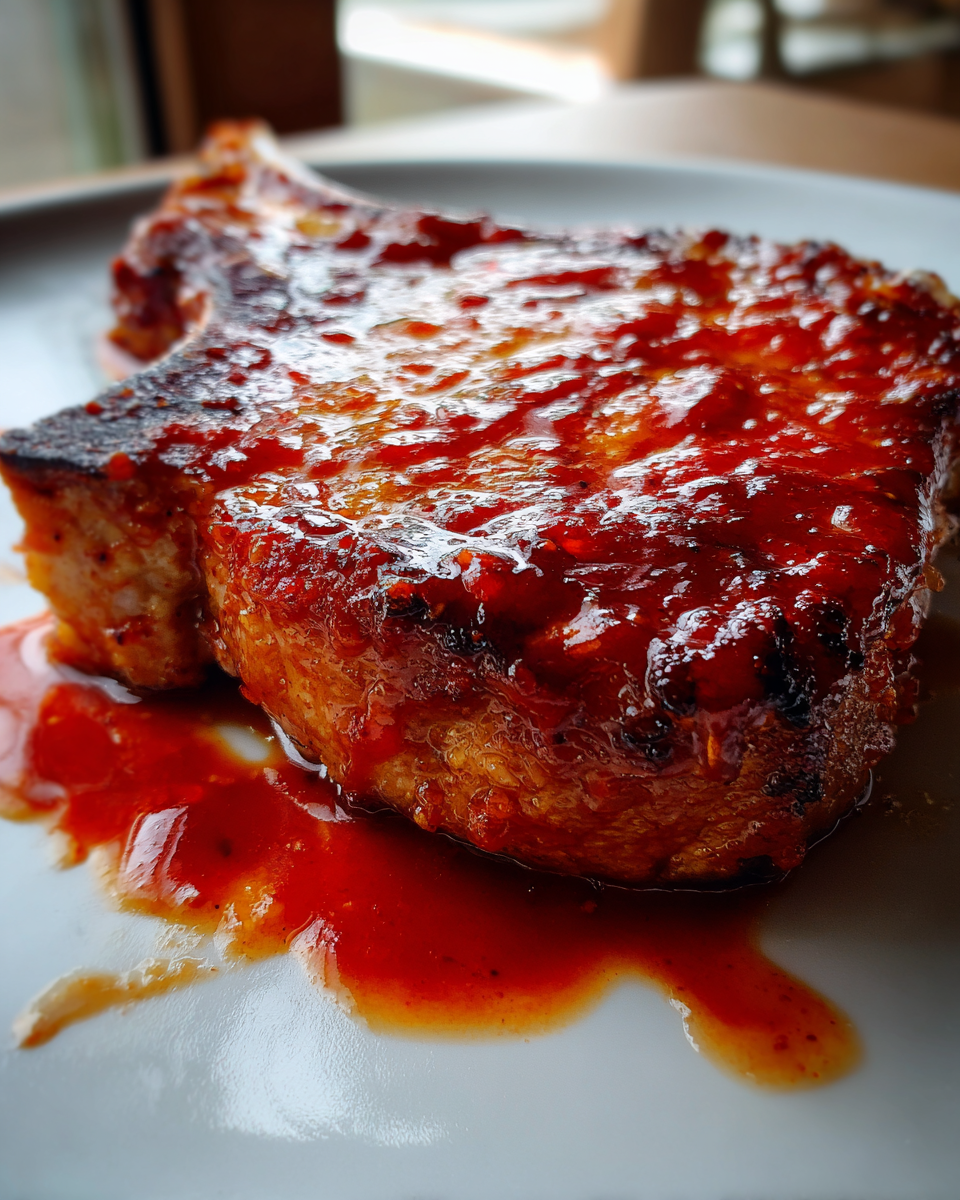Spicy Sriracha Honey Pork Chops - detail 2