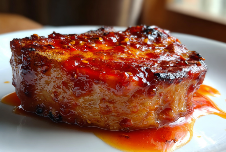 Spicy Sriracha Honey Pork Chops