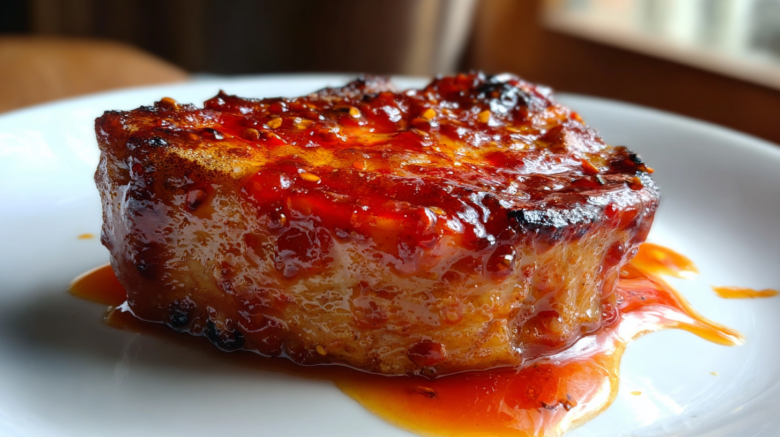 Spicy Sriracha Honey Pork Chops