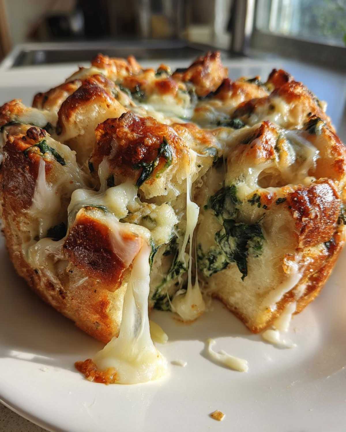 Spinach Artichoke Pull-Apart Bread - detail 4