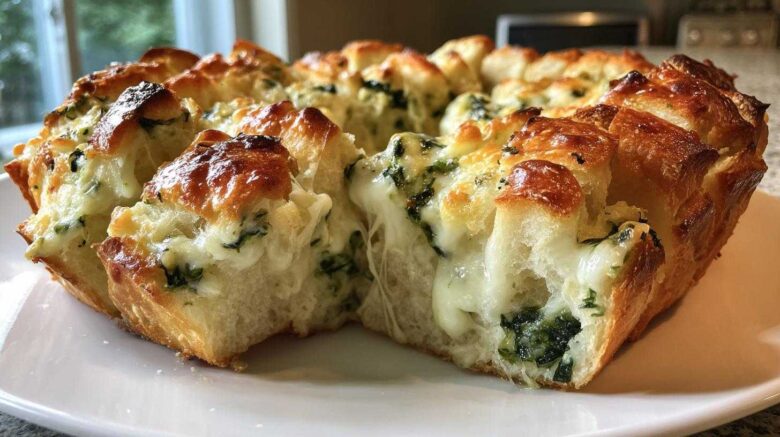 Spinach Artichoke Pull-Apart Bread