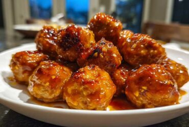 Sticky Orange Chicken Meatballs