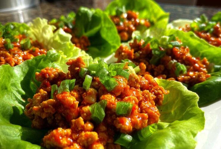 Sweet Chili Chicken Lettuce Wraps