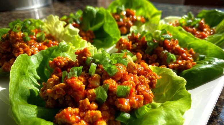 Sweet Chili Chicken Lettuce Wraps
