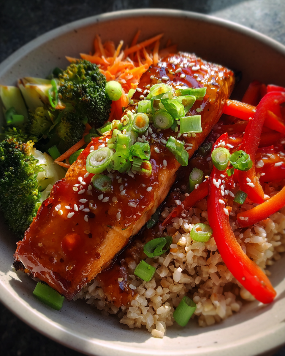 Sweet Chili Salmon Bowls - detail 1